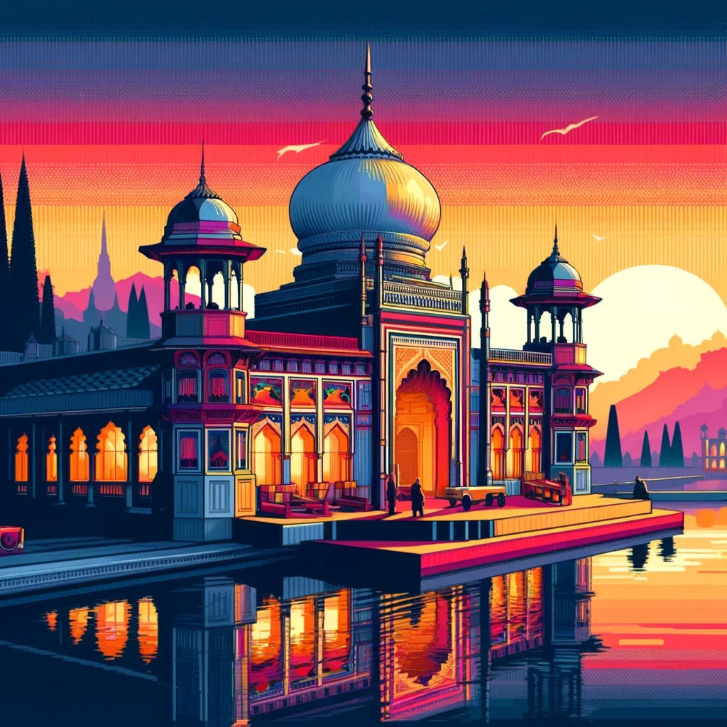 Modern Ahsan Manzil Dawn Canvas