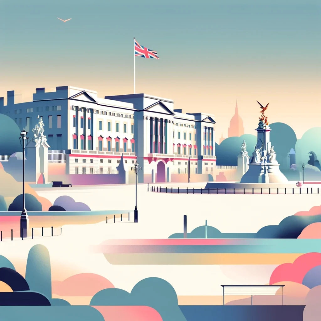 Modern Buckingham Palace Canvas