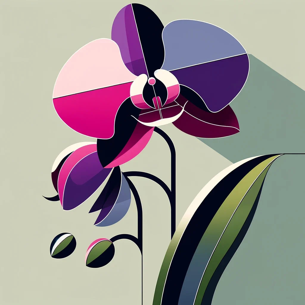 Modern Orchid Elegance Canvas