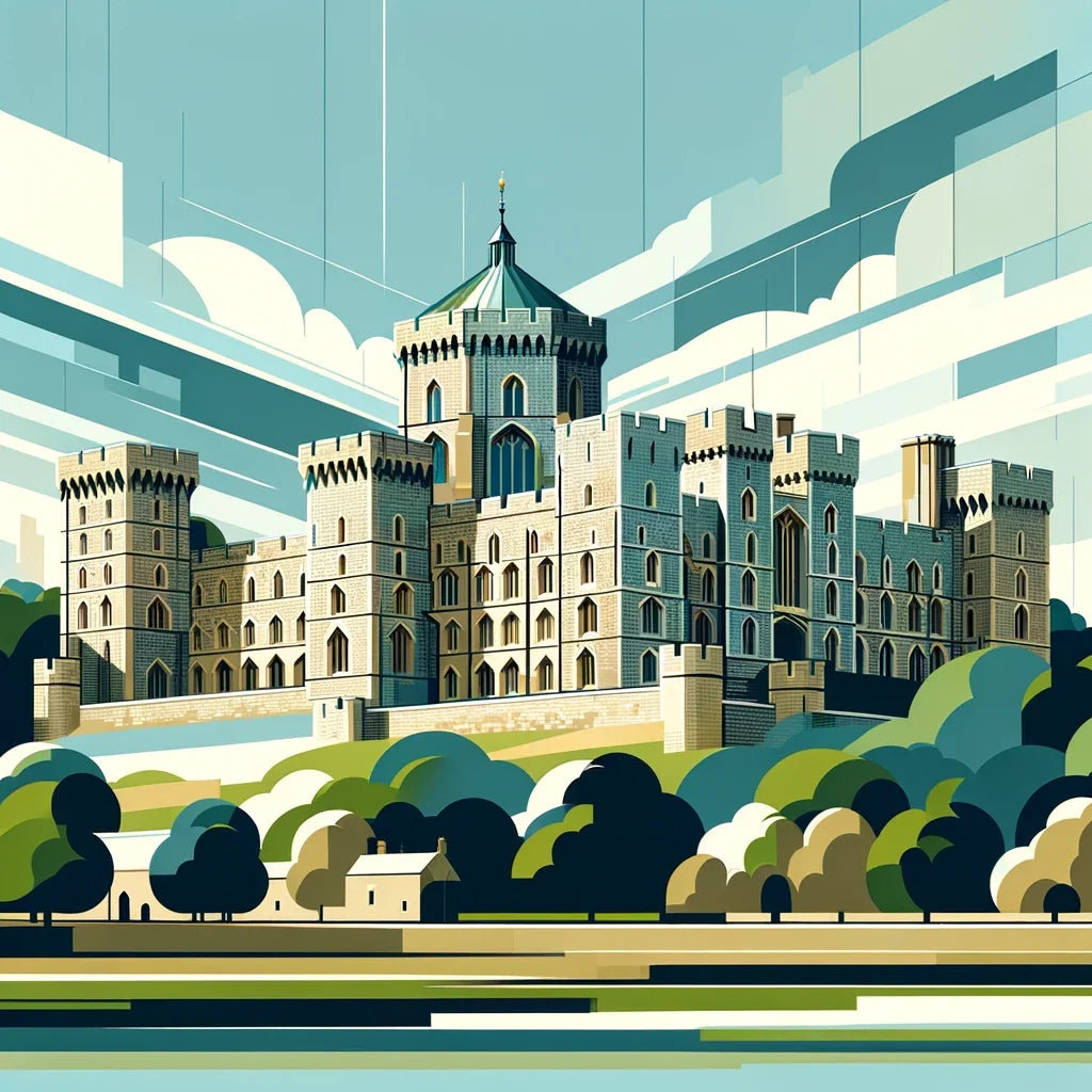 Modern Windsor Castle Canvas