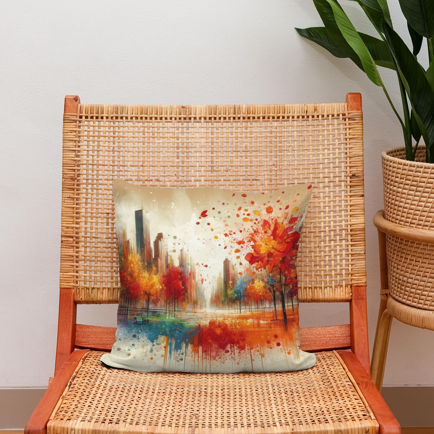 Autumn Park Harmony Cotton Cushion