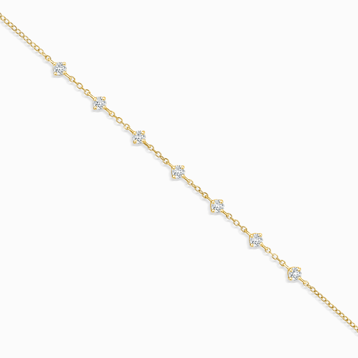 Moissanite Bracelet in 18k Gold Vermeil