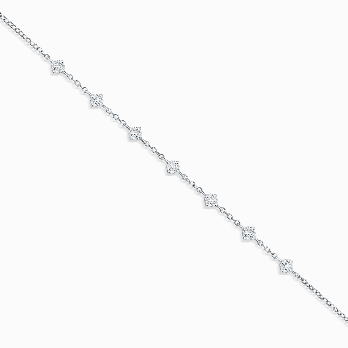 Moissanite Bracelet in Sterling Silver