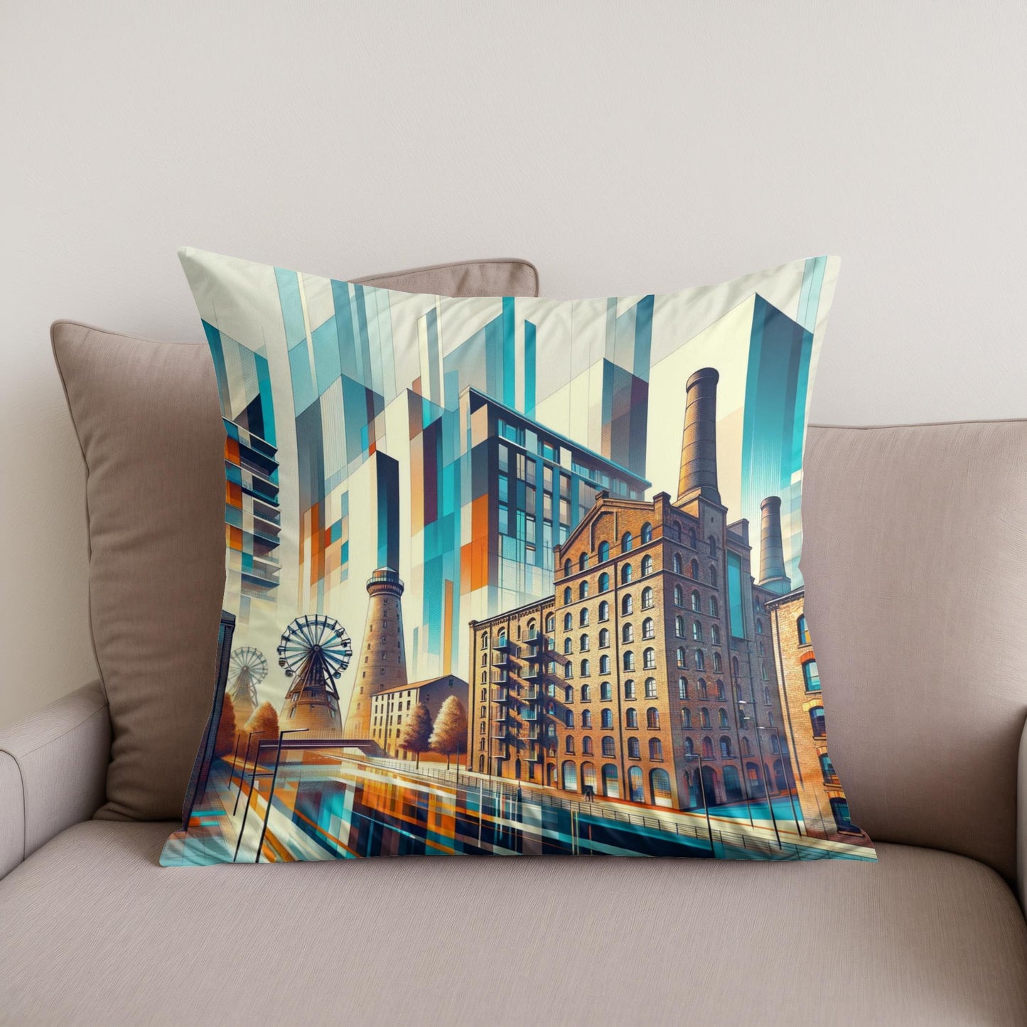 Manchester Ancoats Evolution Cotton Cushion