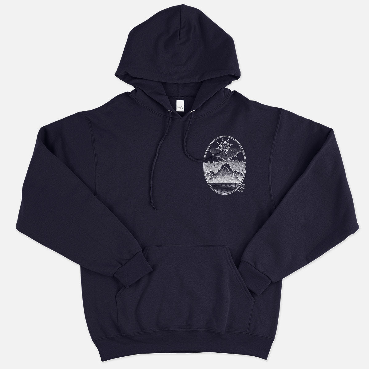 Monochrome Mountains Hoodie (Unisex)