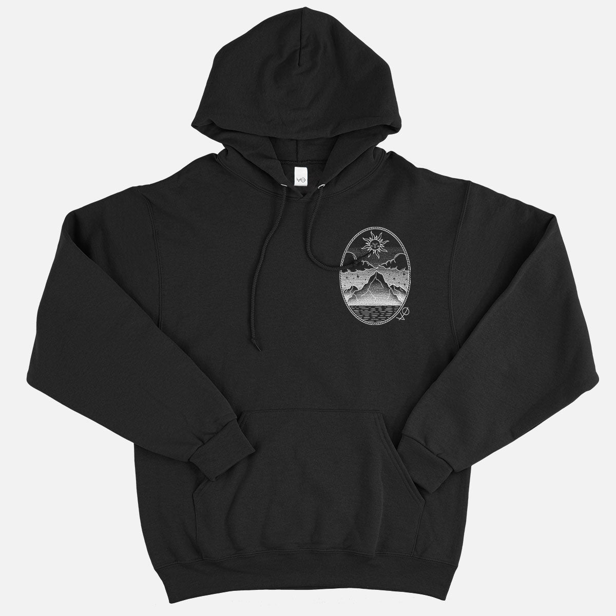 Monochrome Mountains Hoodie (Unisex)