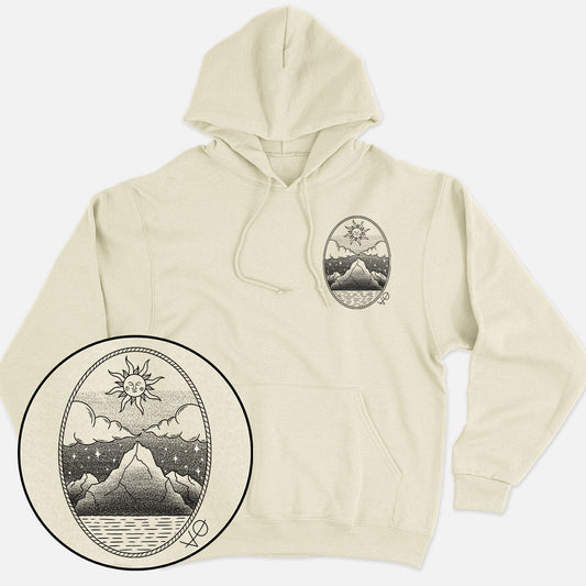 Monochrome Mountains Hoodie (Unisex)