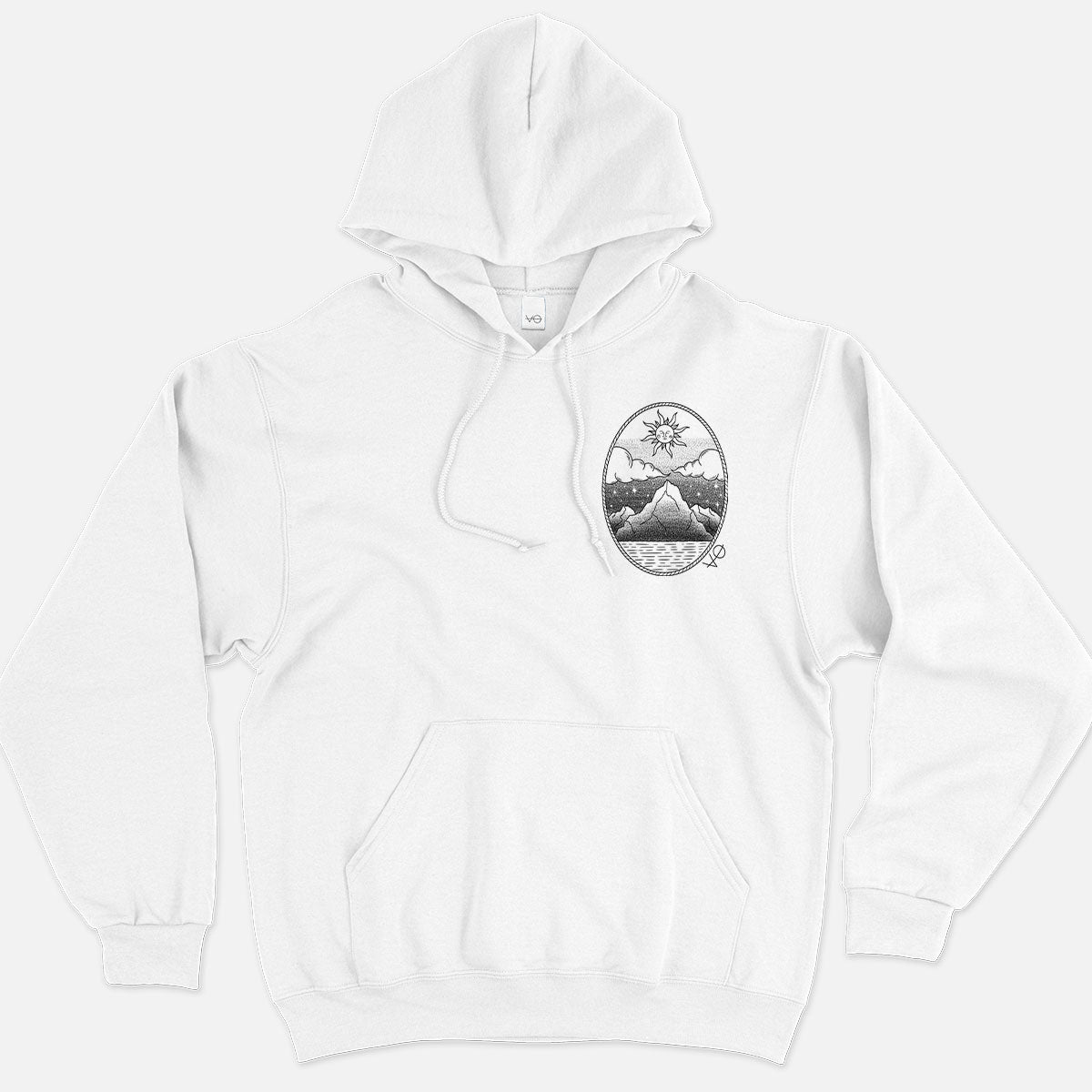 Monochrome Mountains Hoodie (Unisex)