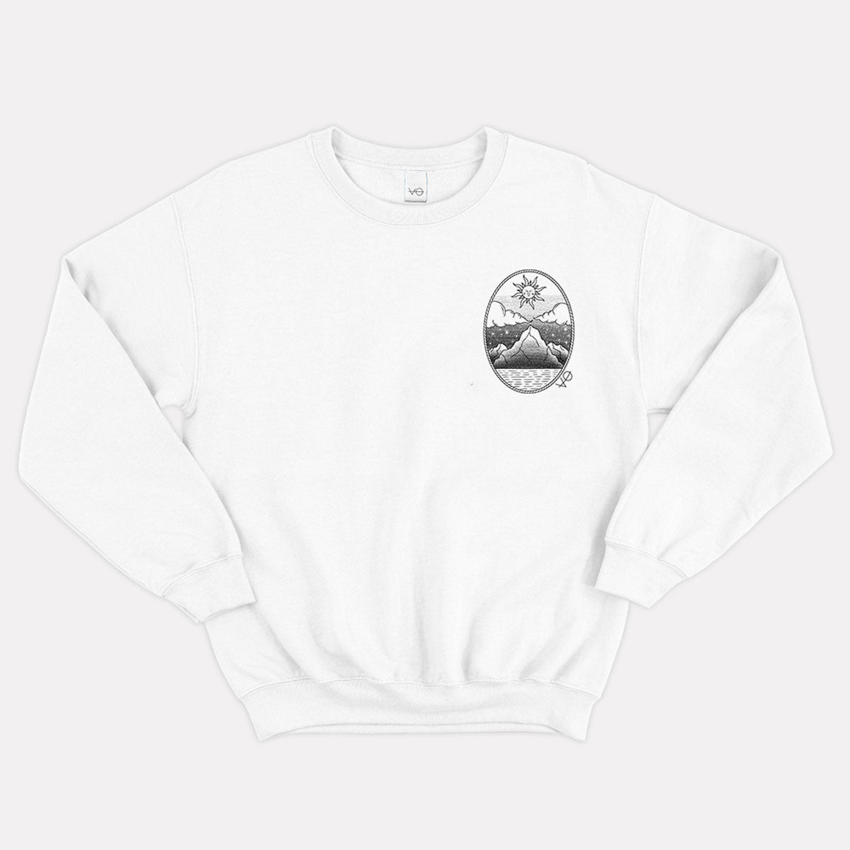 Monochrome Mountains Sweatshirt (Unisex)