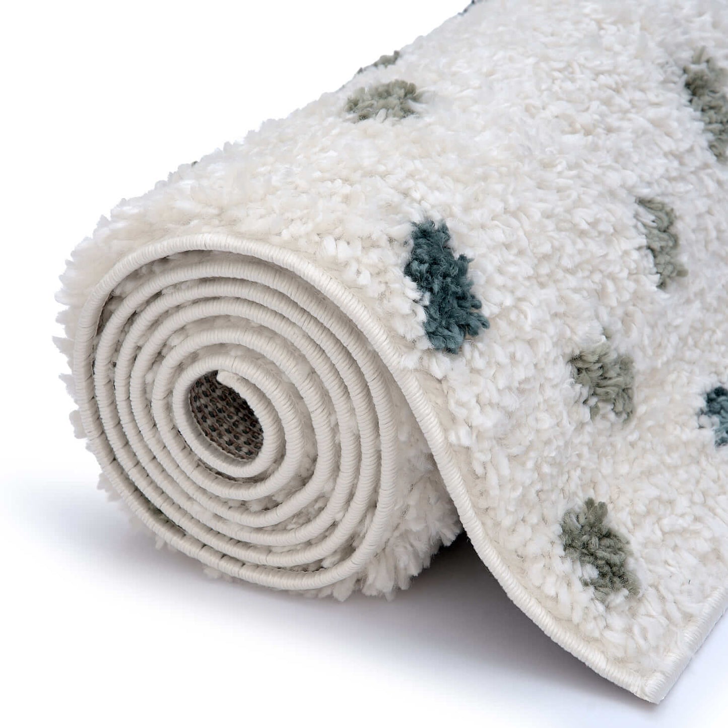 Moodi Shaggy Green Drizzle Rug