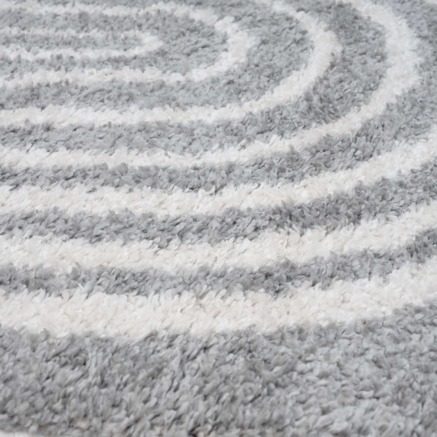 Moodi Shaggy Grey Echo Rug