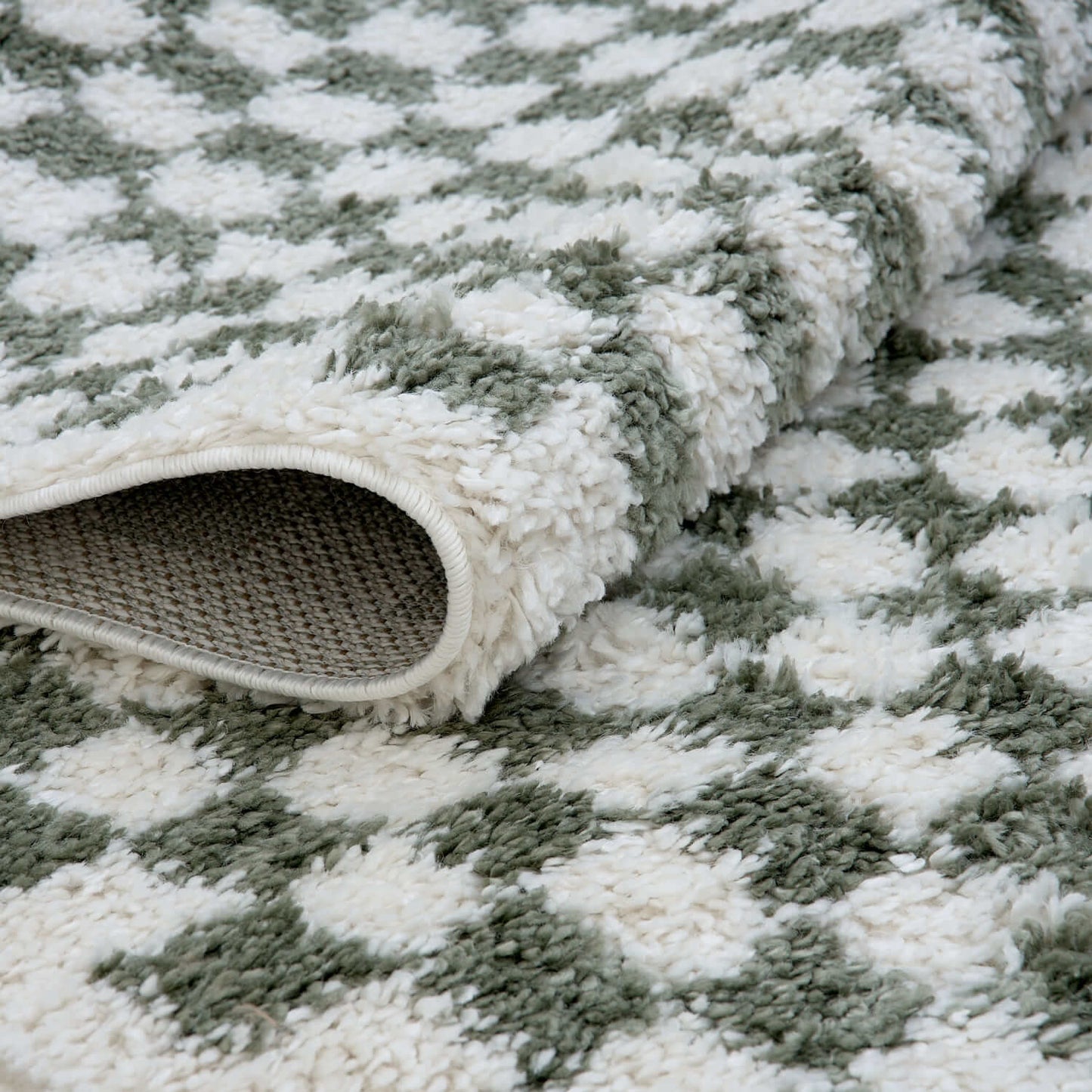 Moodi Shaggy Green Lunel Rug