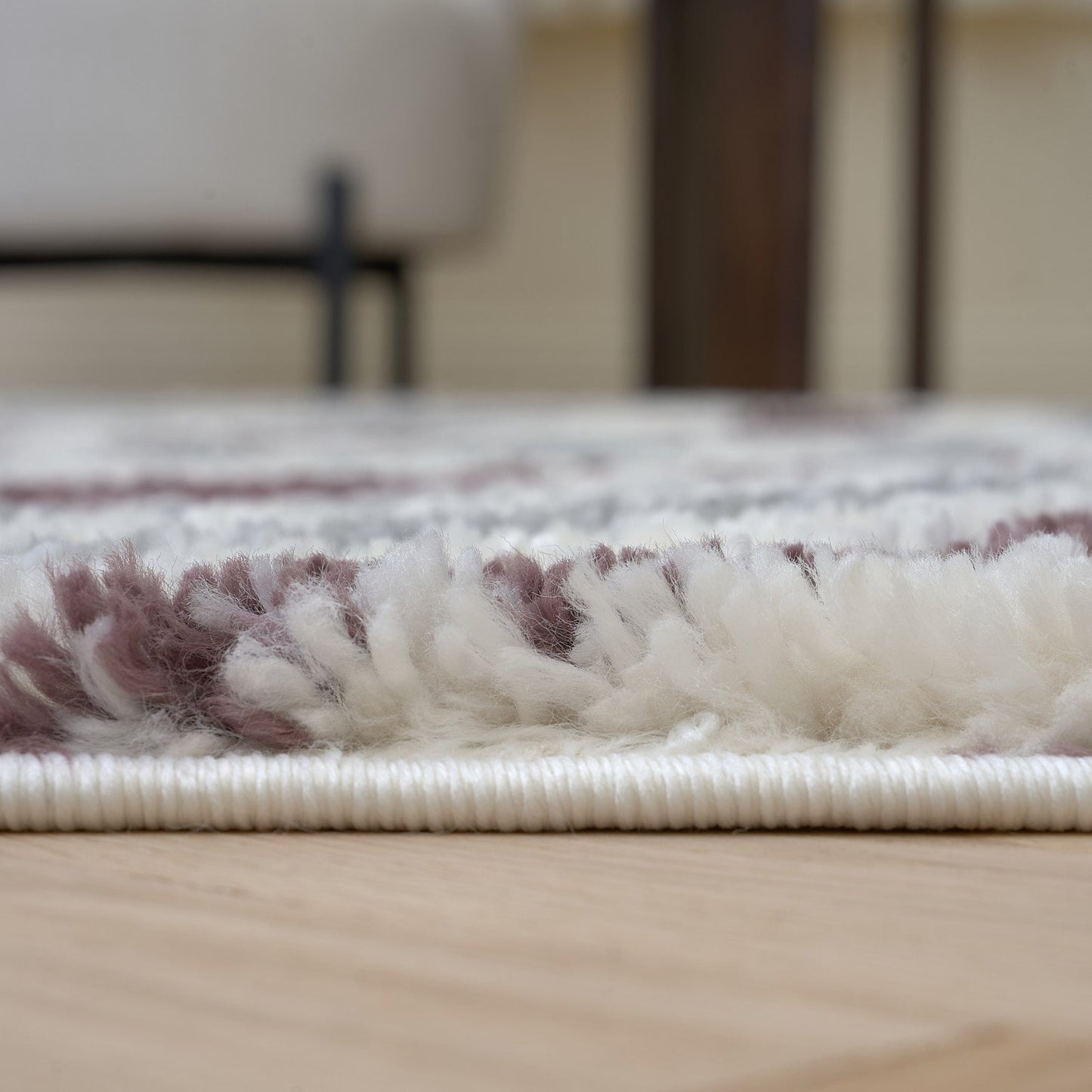 Moodi Shaggy Grey/Purple Mauvine Rug