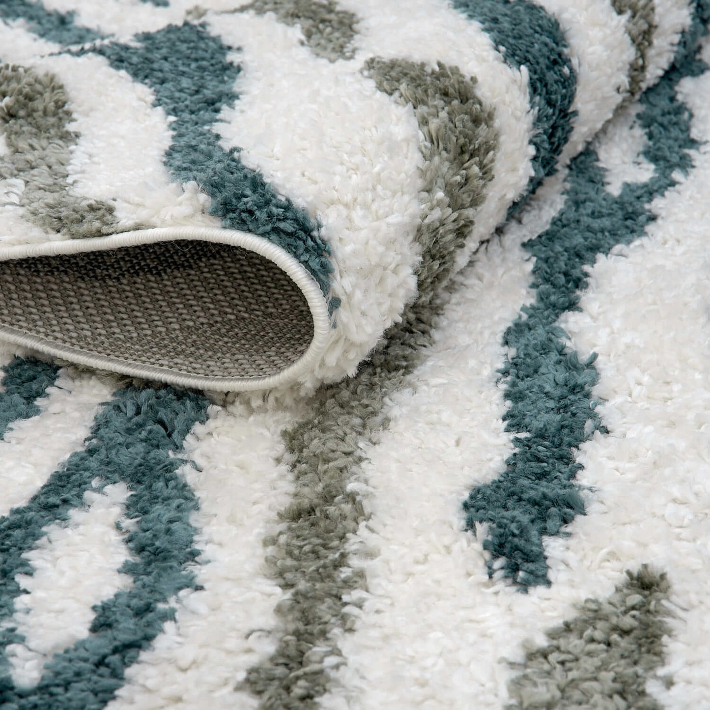 Moodi Shaggy Green Nyra Rug