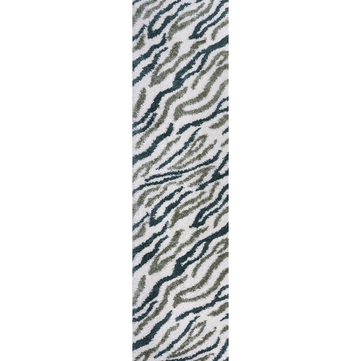 Moodi Shaggy Green Nyra Rug