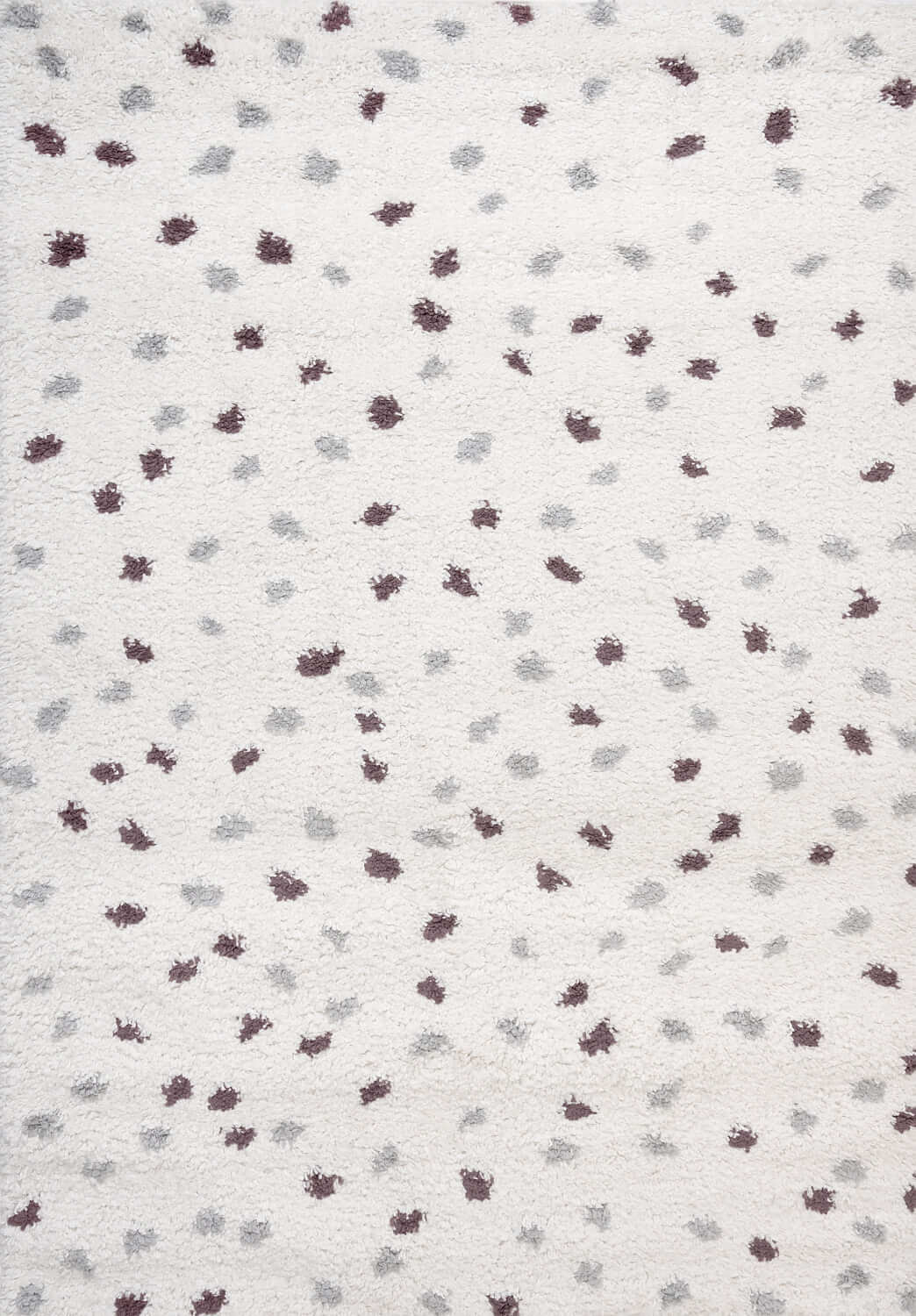 Moodi Shaggy Grey/Purple Plumetis Rug