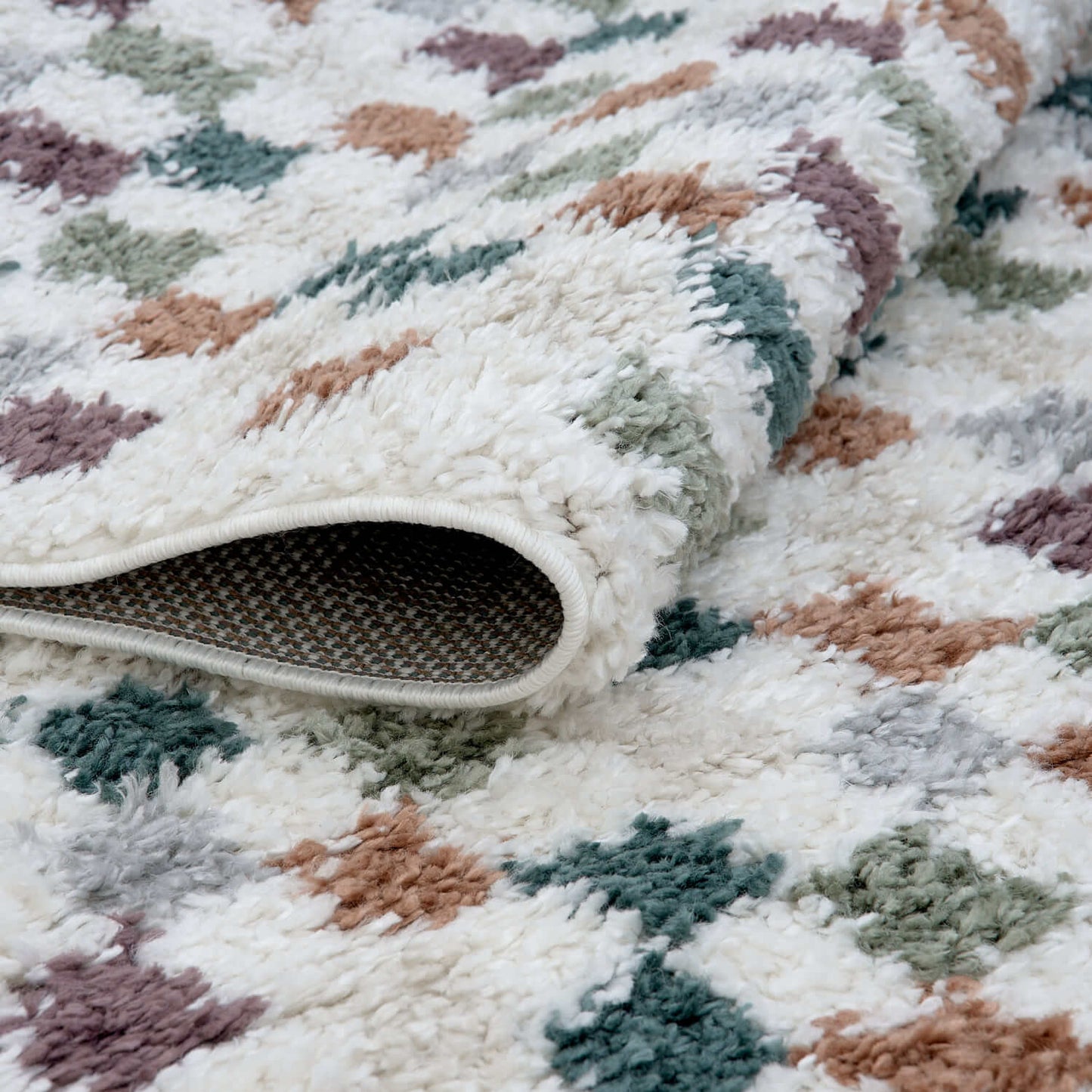 Moodi Shaggy Multicolour Pulseway Rug