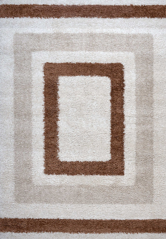 Moodi Shaggy Cream/Terra Slatefern Rug
