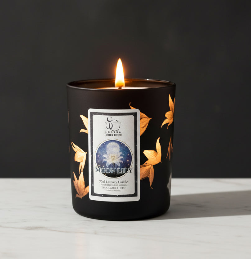 Moon Lily – Luxury Lily & Amber Soy Candle (30cl)