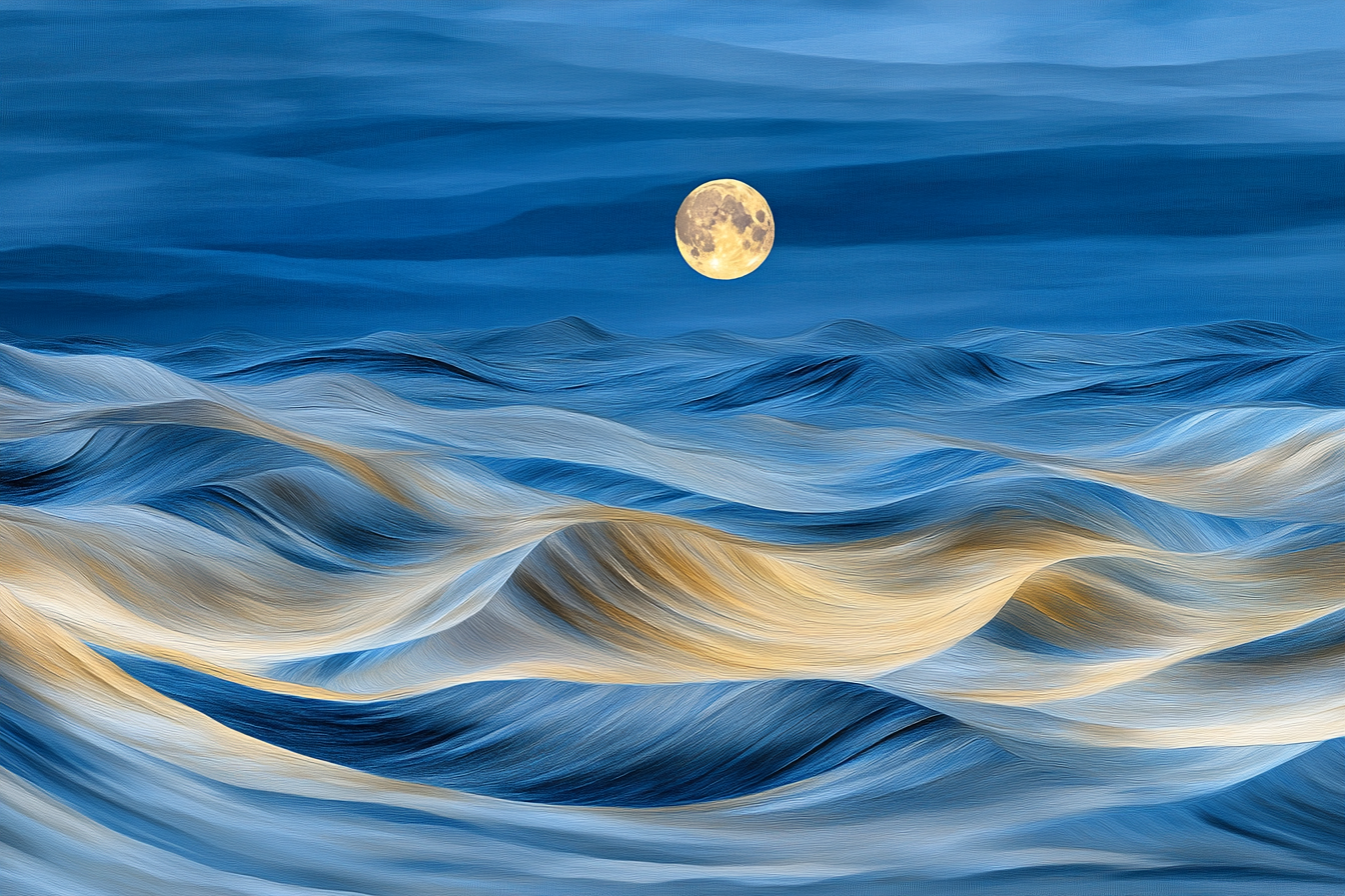 Moonlit Dunes Canvas
