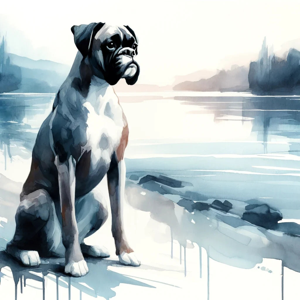 Morning Calm Boxer Reflections Canvas