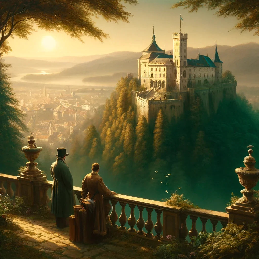 Morning Majesty at Ljubljana Castle Canvas