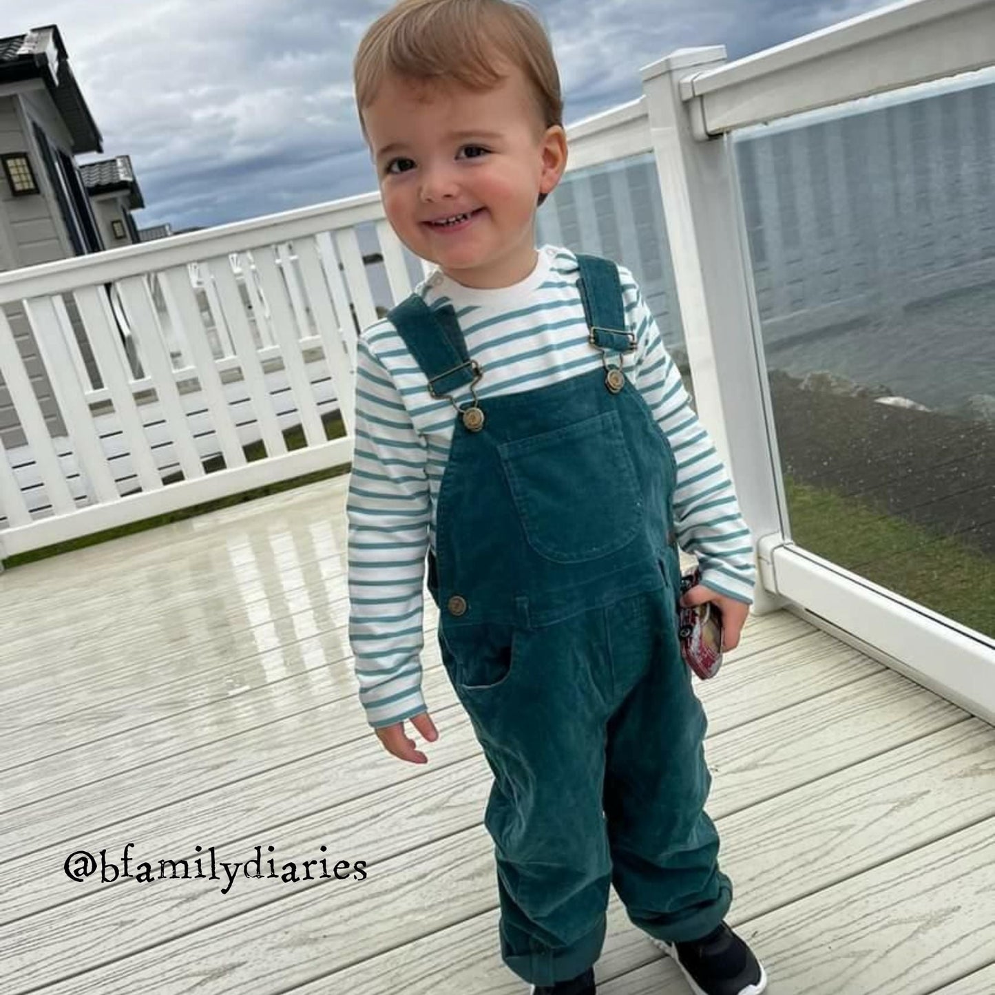 Moss Green Corduroy Dungarees