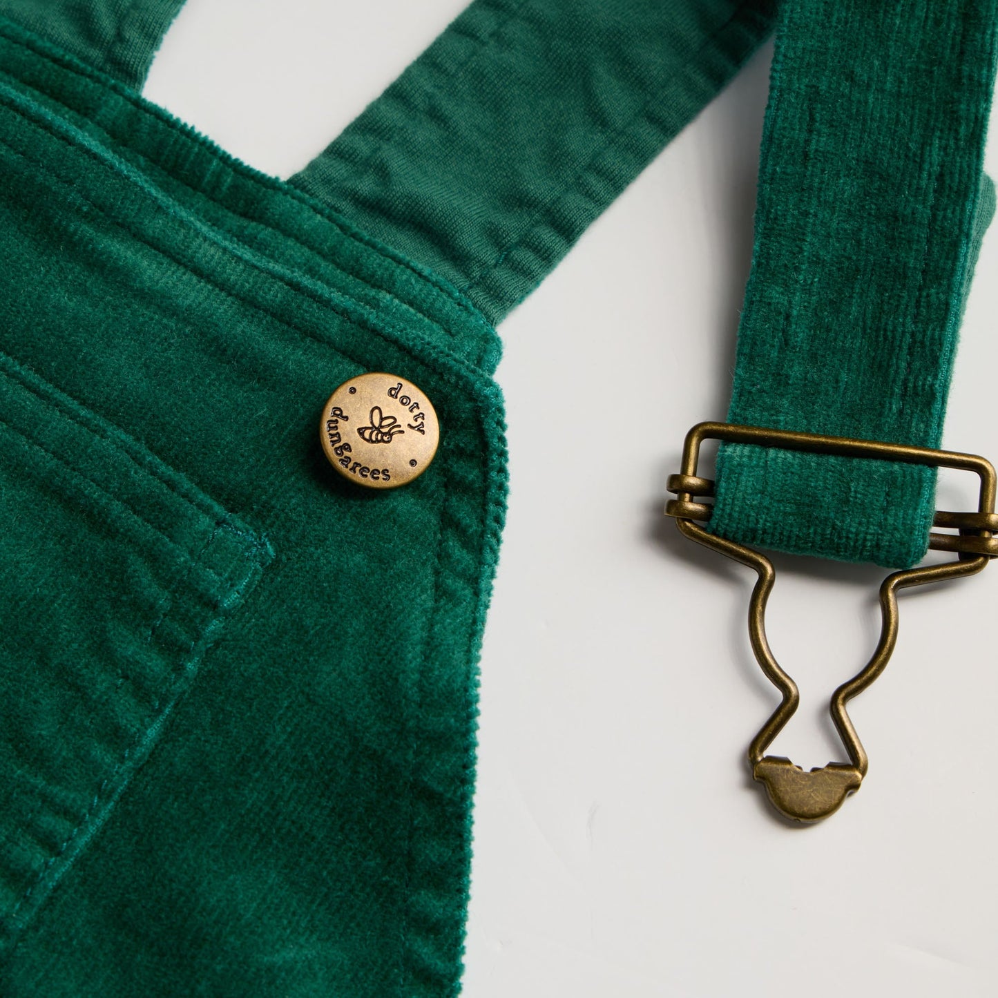 Moss Green Corduroy Dungarees