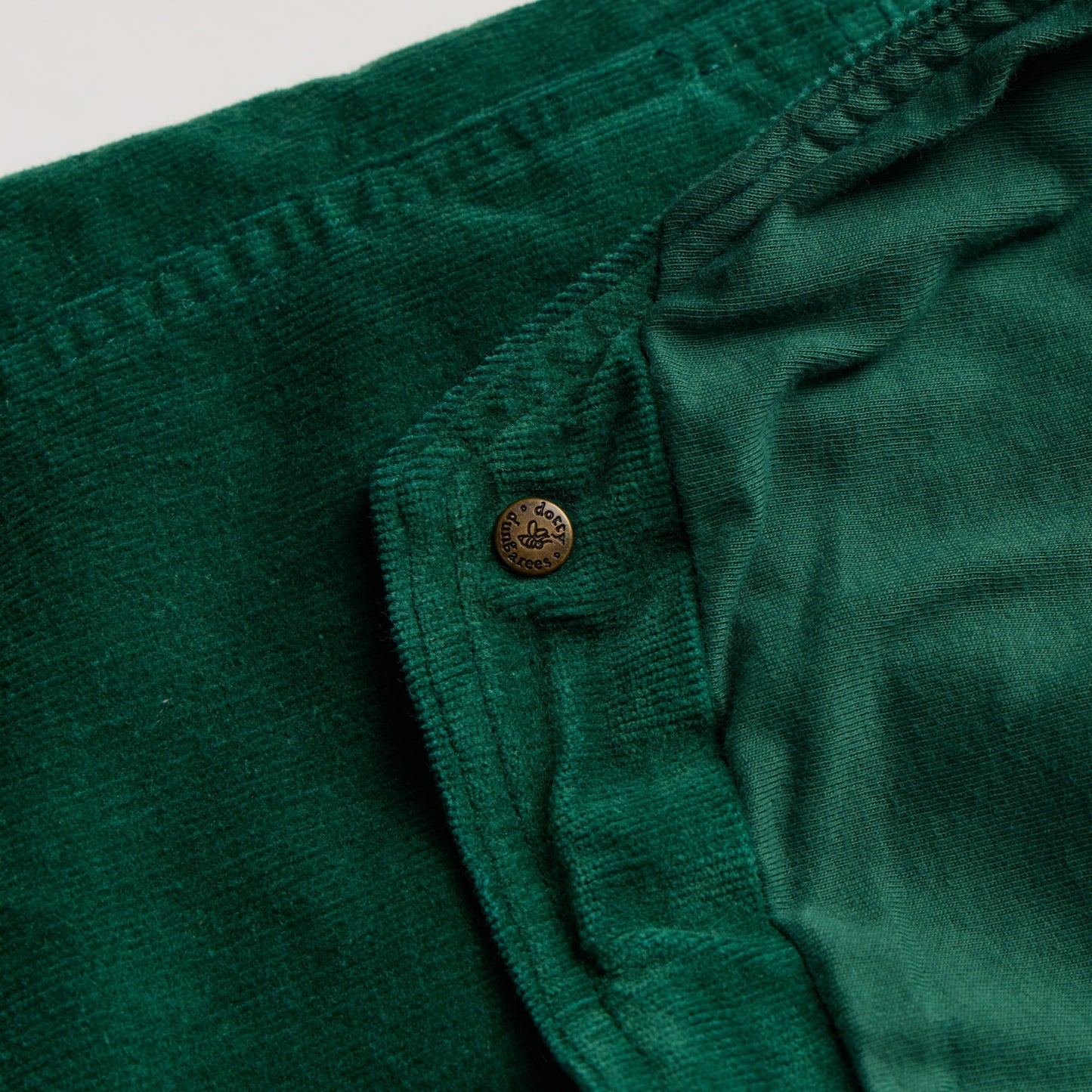 Moss Green Corduroy Dungarees
