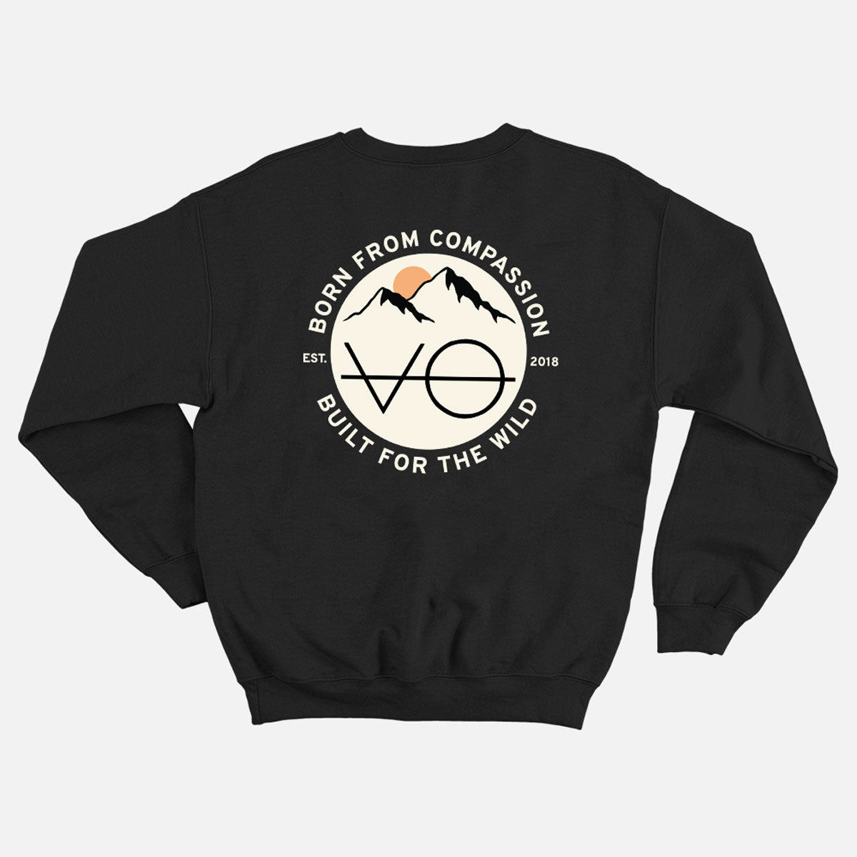 Mountain Range Back Print Sweatshirt (Unisex)