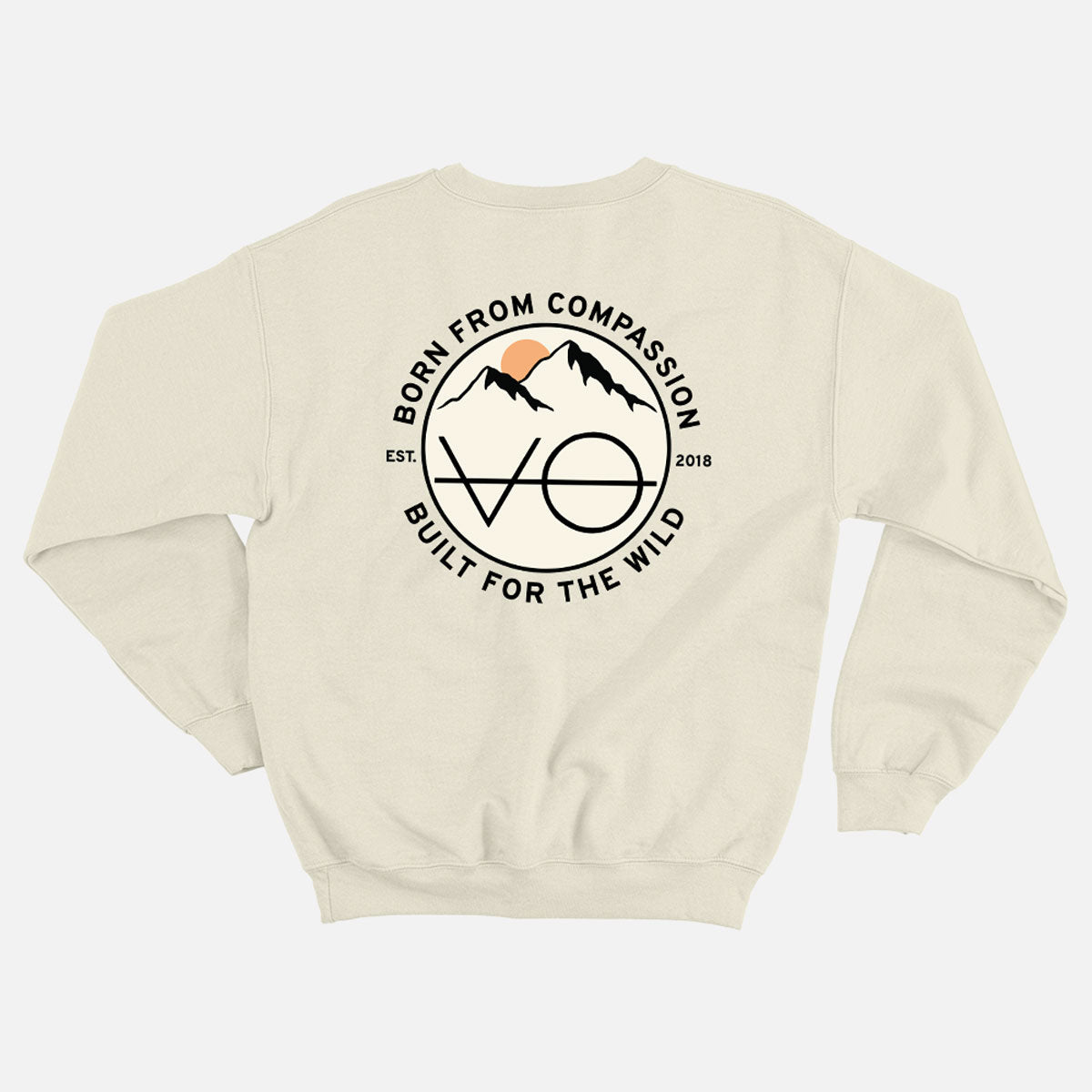 Mountain Range Back Print Sweatshirt (Unisex)