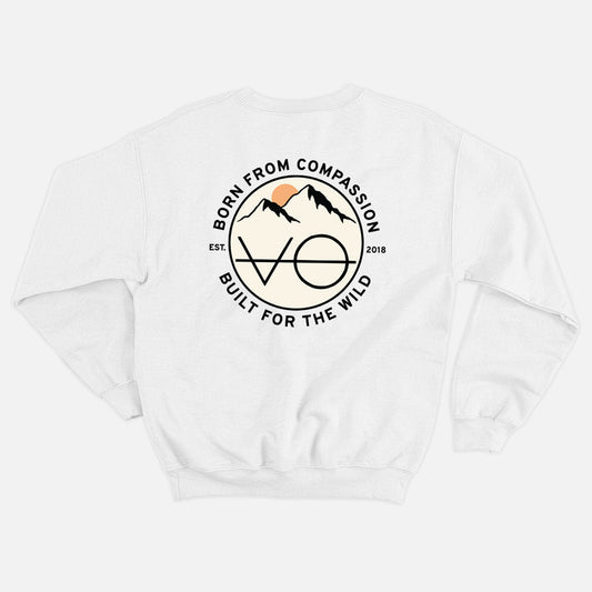 Mountain Range Back Print Sweatshirt (Unisex)