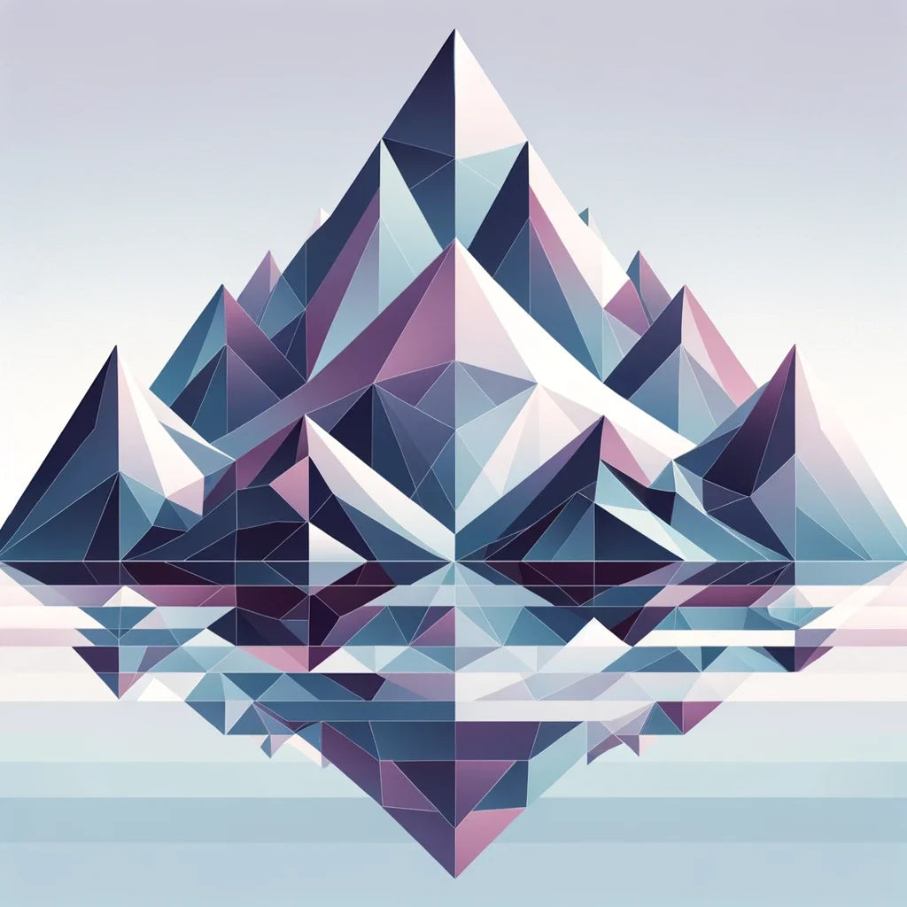 Mountain Geometry Canvas