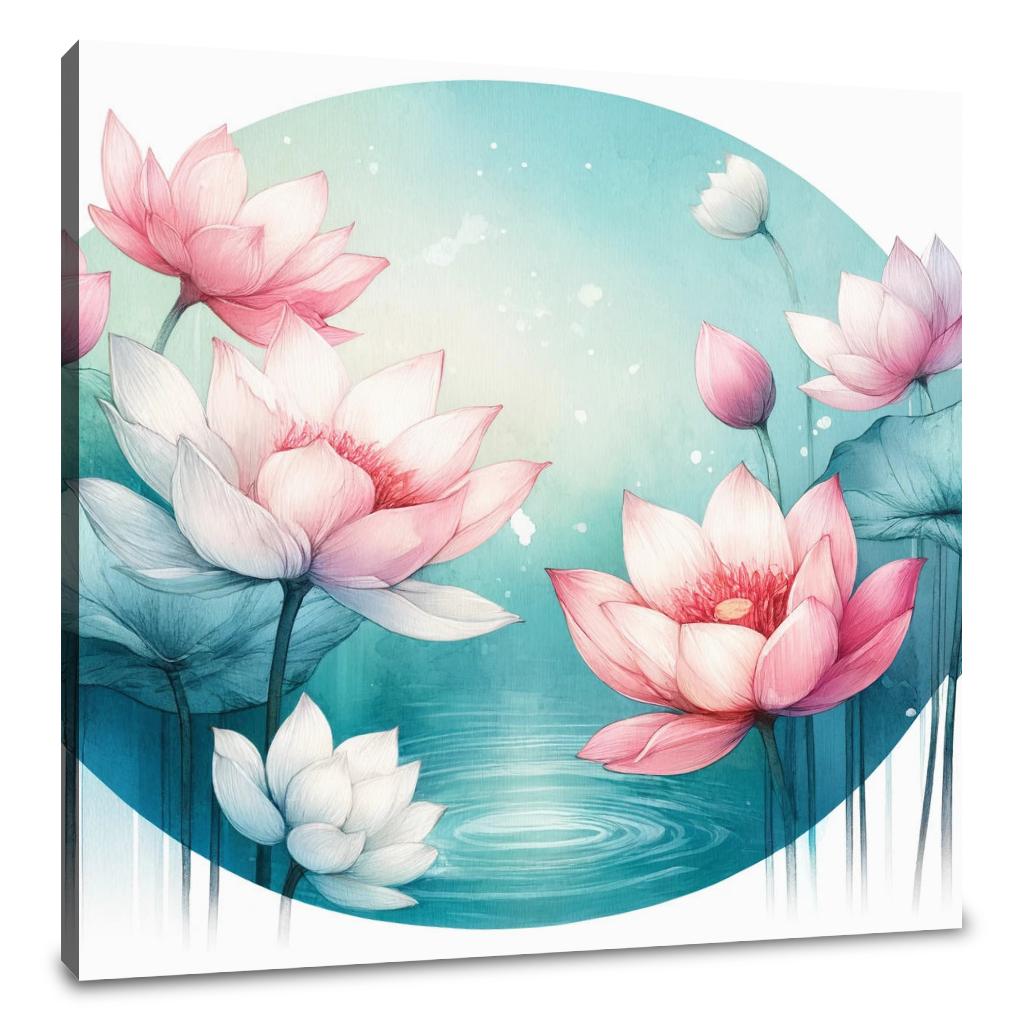 Serene Lotus Canvas