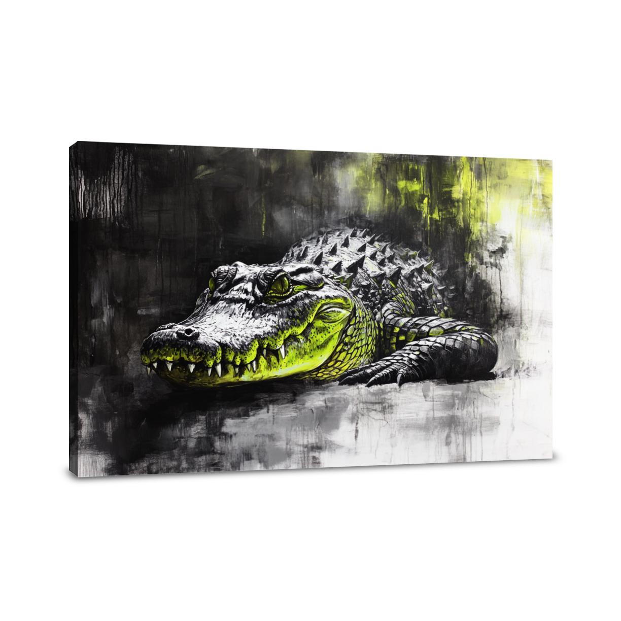 Crocodile's Solitude Canvas