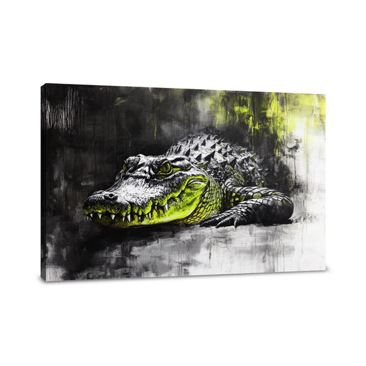 Crocodile's Solitude Canvas