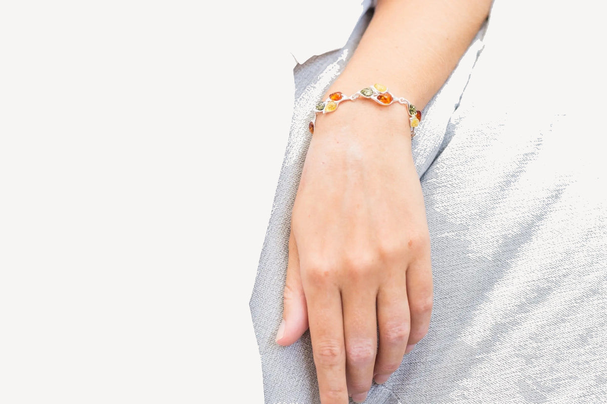 Multicolour Statement Link Bracelet