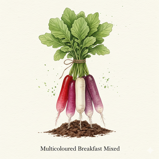 Radish - Multicoloured Breakfast Mixed (500 Seeds)