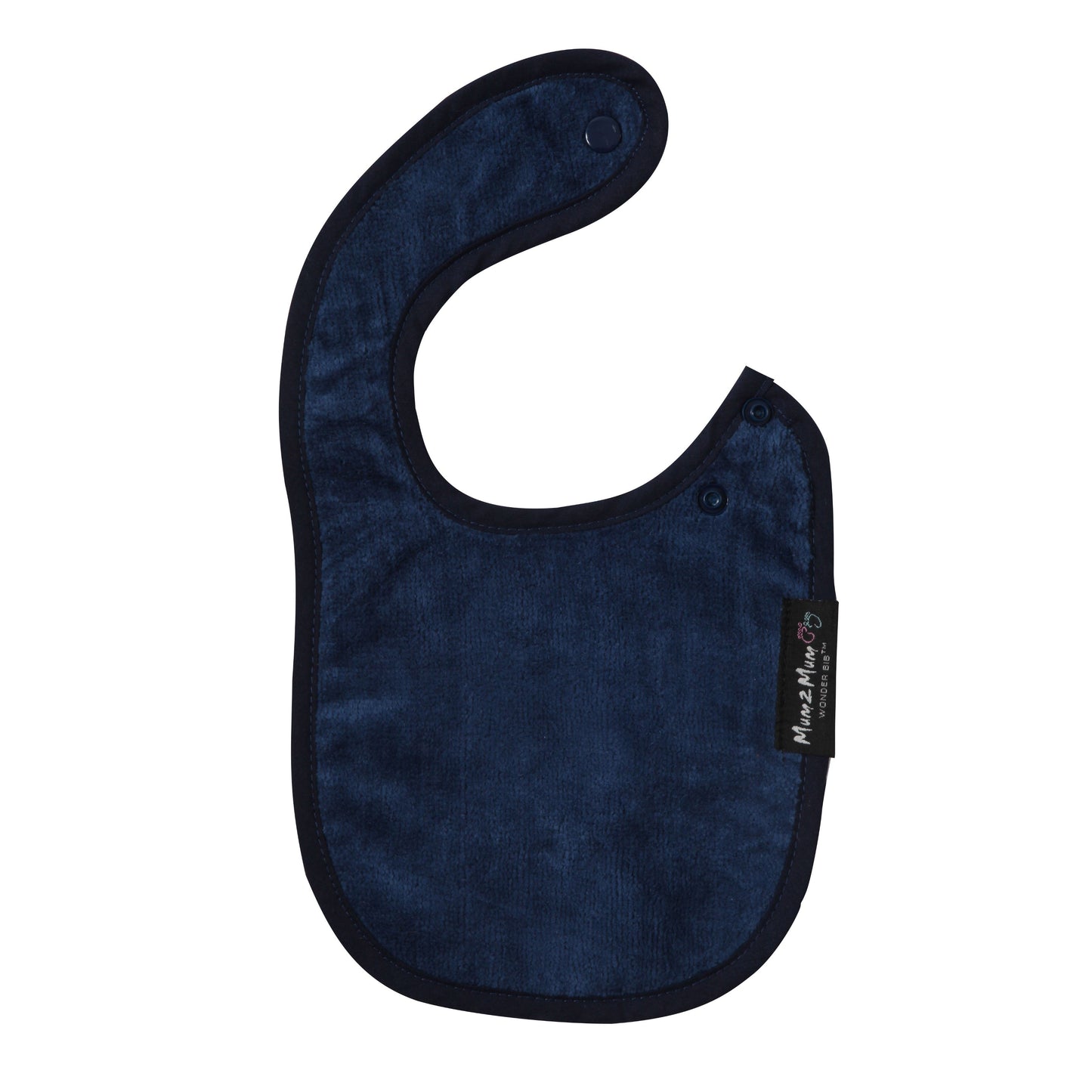 3 PACK - Mum 2 Mum Infant Wonder Bibs - Navy / Teal / Baby Blue