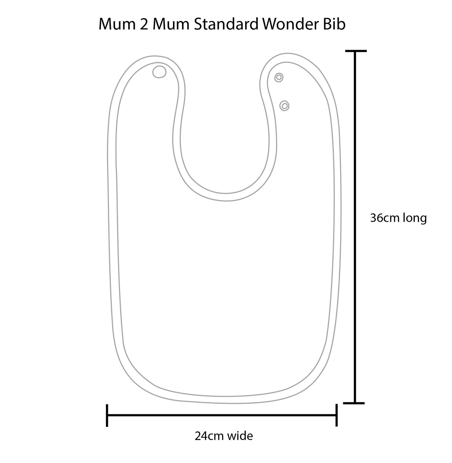 Mum 2 Mum Standard Wonder Bib - Red