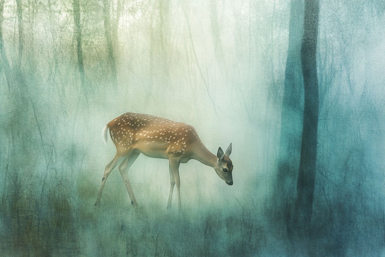Muntjac Deer Serenity Blanket