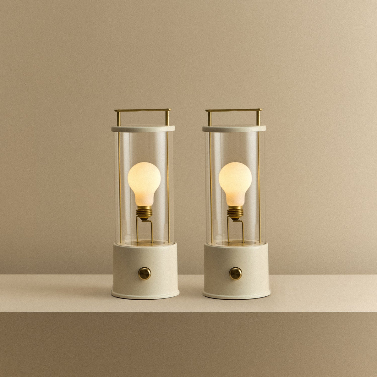 The Muse 1.0 Portable Lamp in Candlenut White - Set of 2