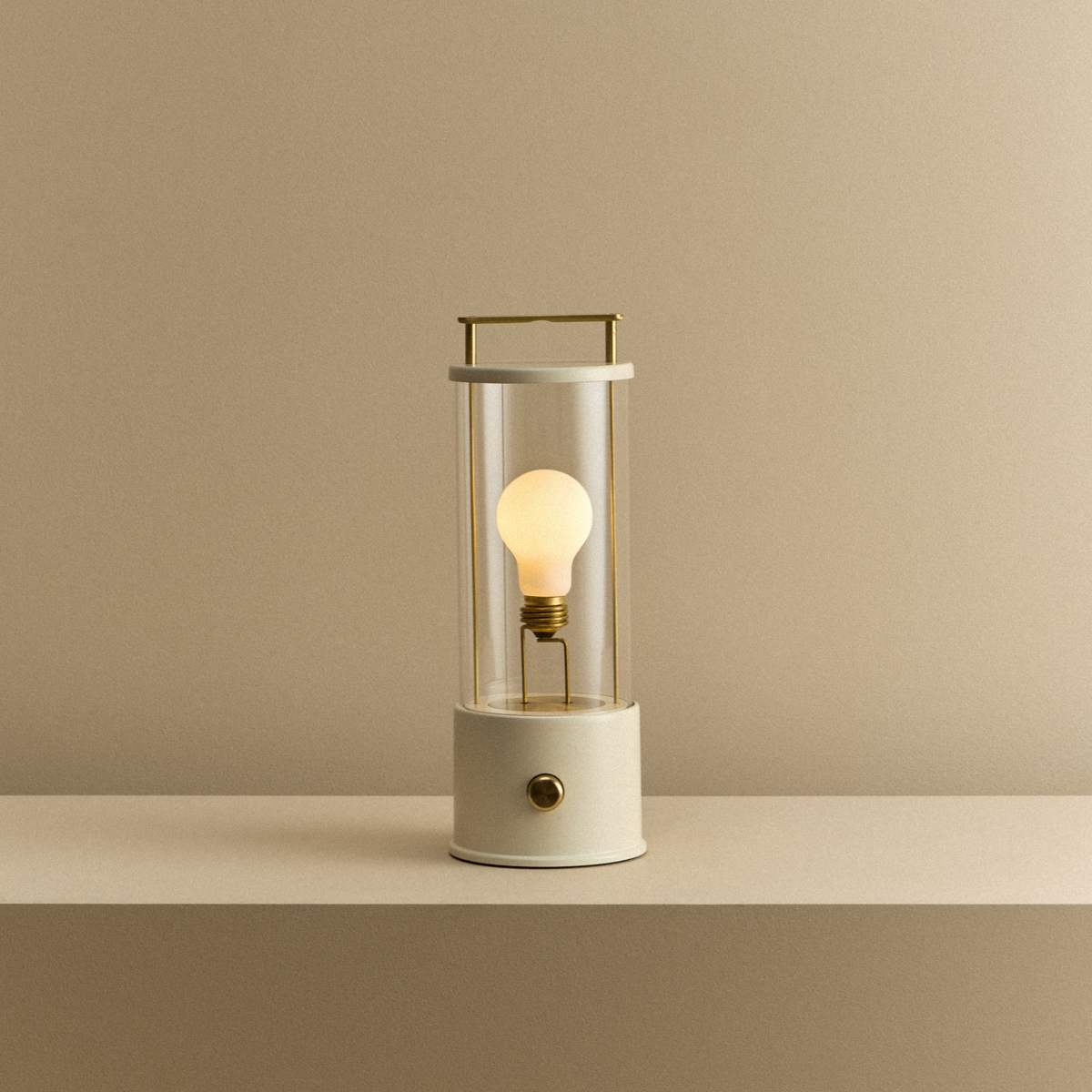 The Muse Portable Lamp in Candlenut White