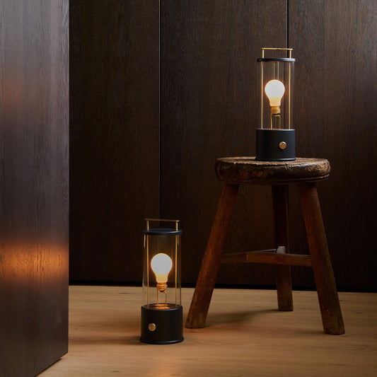 The Muse 1.0 Portable Lamp in Hackles Black - Set of 2