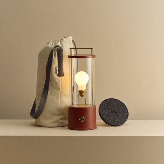 The Muse 1.0 Portable Lamp in Pomona Red Bundle