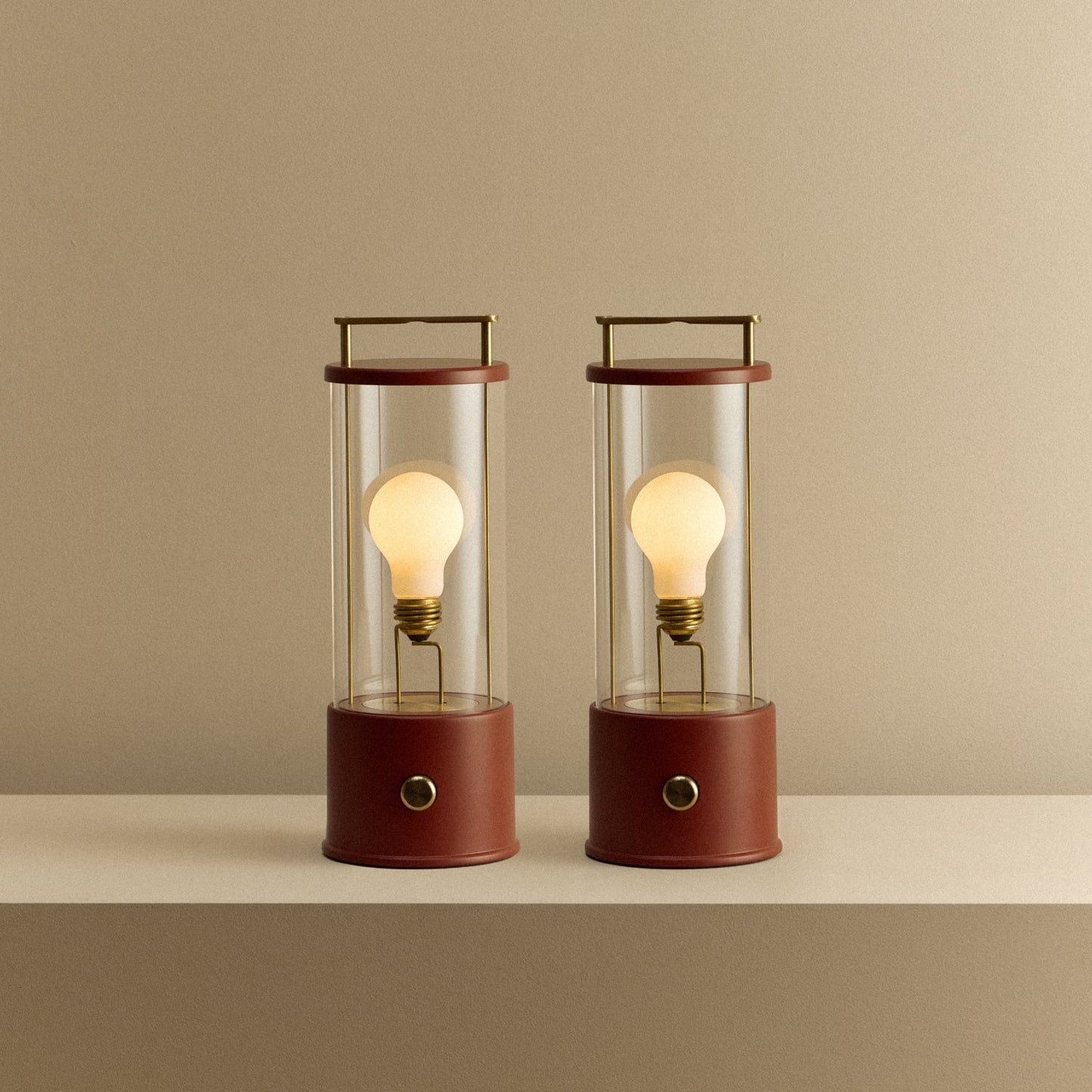 The Muse 1.0 Portable Lamp in Pomona Red - Set of 2