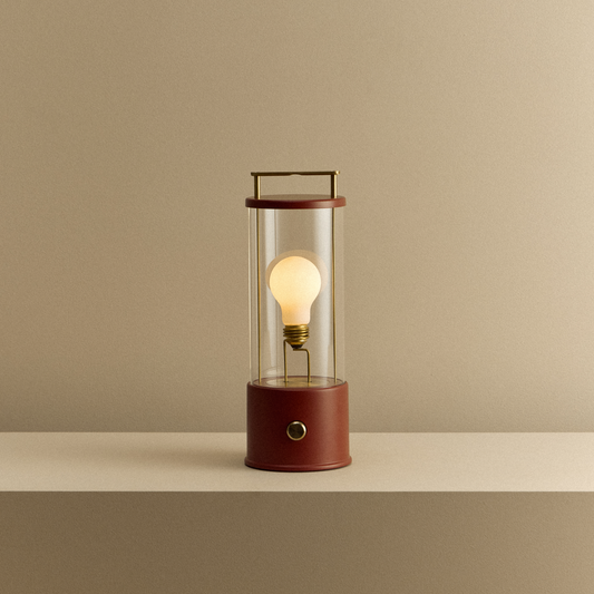 The Muse Portable Lamp in Pomona Red