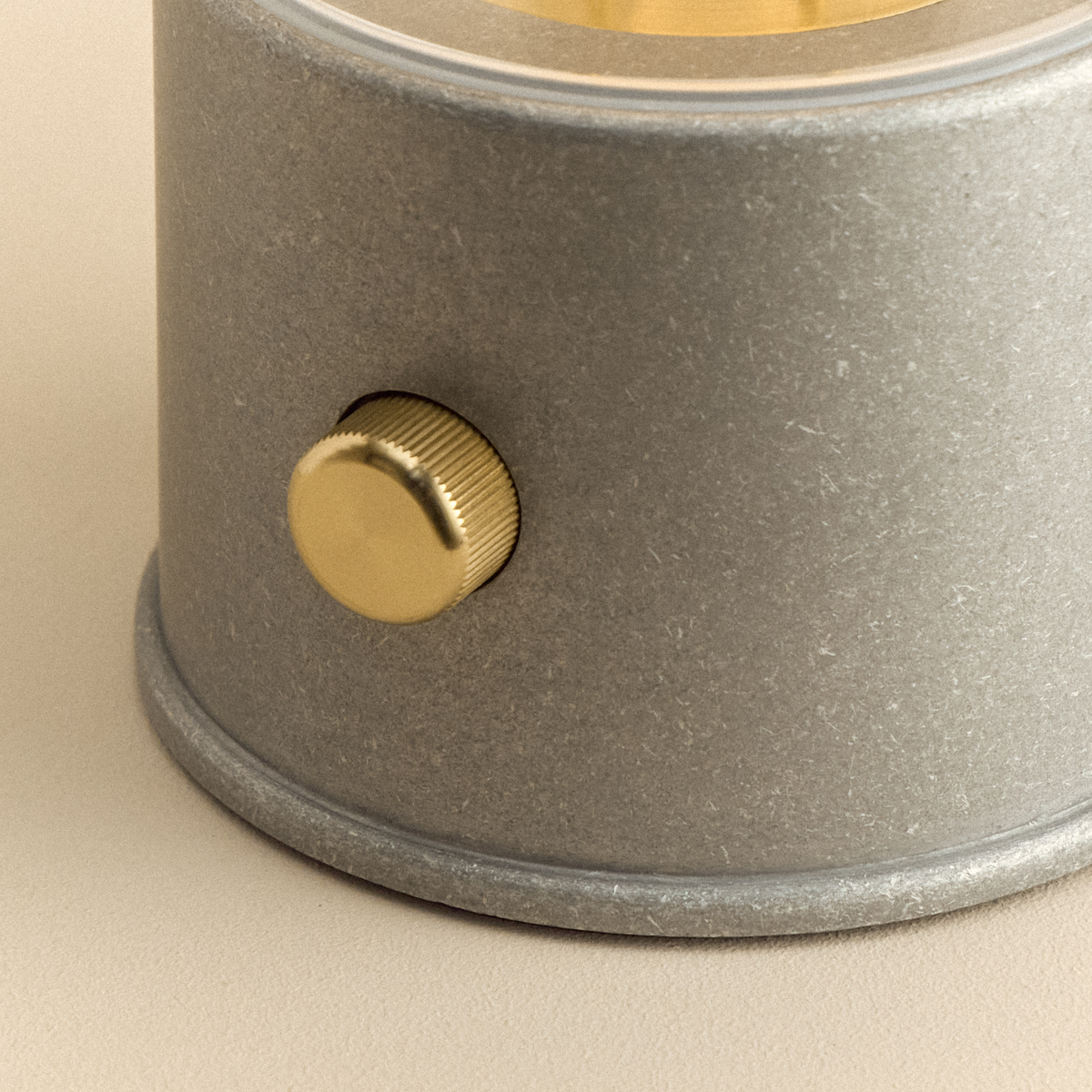 The Rugged Muse Portable Lamp in Raw Aluminium