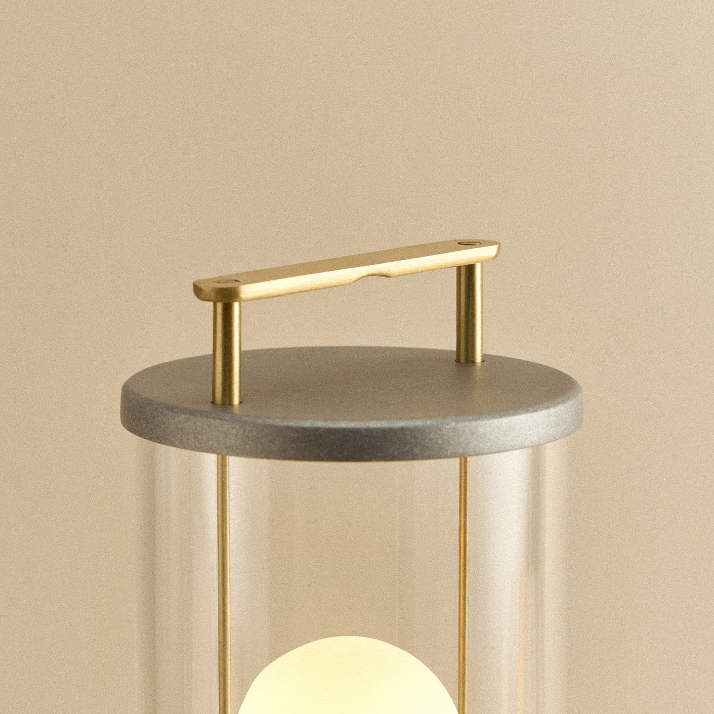 The Rugged Muse Portable Lamp in Raw Aluminium