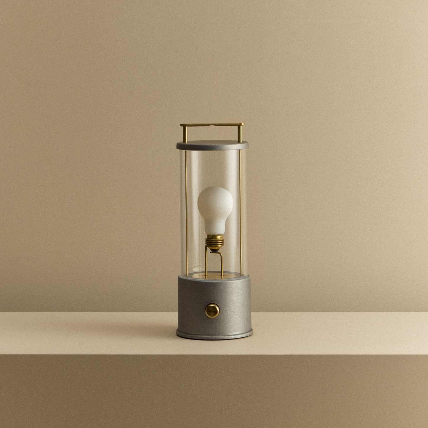 The Rugged Muse Portable Lamp in Raw Aluminium